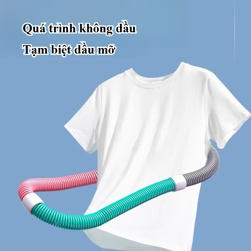 Vòng Lắc Eo Lò Xo Mềm Giảm Mỡ Bụng, Chất Liệu PVC An Toàn, Giảm Mỡ Bụng, Eo Thon Săn Chắc, Tập Gym Yoga Tại Nhà