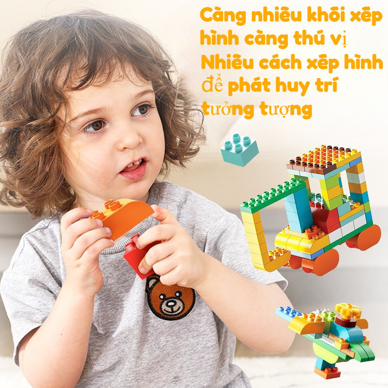 Đồ chơi xếp hình cho bé lắp ráp sáng tạo,Cho Bé Sáng Tạo Thông Minh,phù hợp cho bé từ 3 tuổi phát triển tư duy
