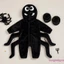 Trang phục nhện cho bé Sáng tạo Halloween Dây kéo lên Bộ áo liền quần có mũ trùm đầu + Vỏ chân cho bữa tiệc