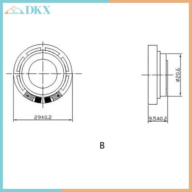 DKX 5 Cái Loa Từ Tính 29mm Đồ Chơi Giọng Hát Linh Kiện Điện Tử Chuông Cửa Hình Tròn Loa Thay Thế.