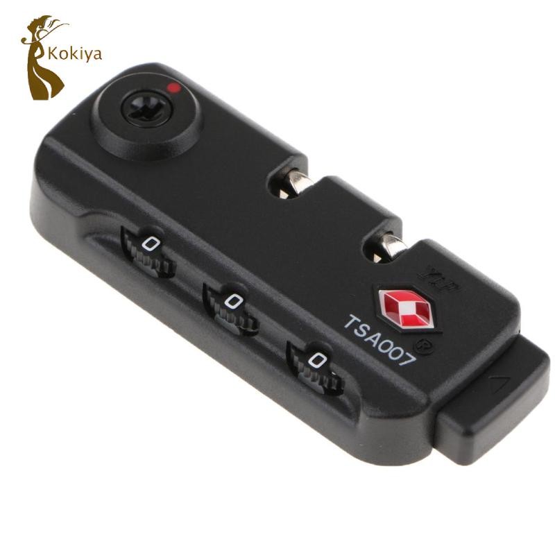 007 Hành Lý 3 Chữ Số Kết Hợp Khóa Vali Túi Mã Khóa Nhẹ - T