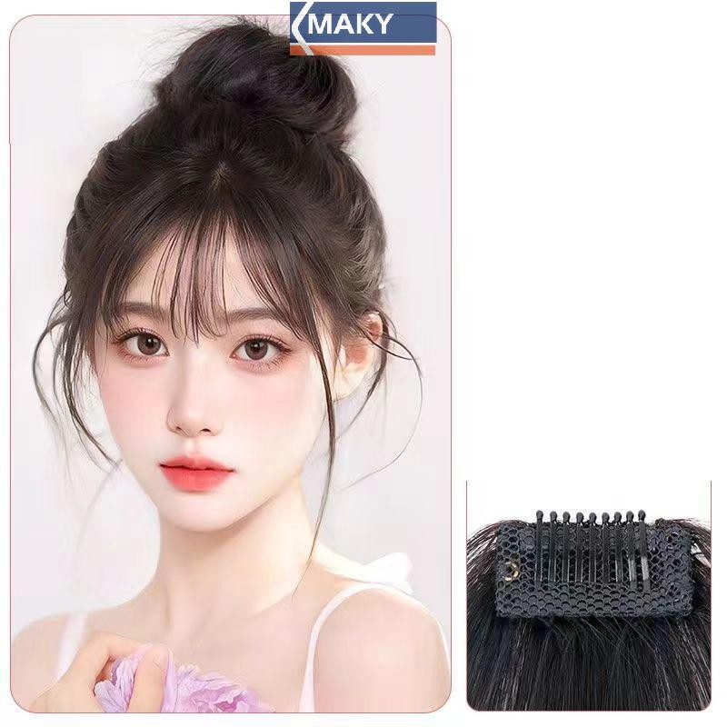 Onetimingcool Tóc Giả Không Khí Nổ Tự Nhiên Vô Hình Thẳng Nổ Liền Mạch Tự Nhiên Trán Giả Nổ Kiểu Tóc Dụng Cụ VN