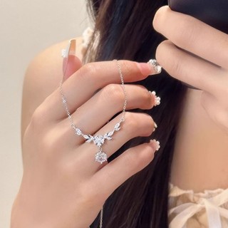Vòng cổ quà tặng nữ tai hoa và lúa mì đơn giản và đa năng