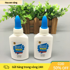 【24H】Keo sữa nhũ trắng an toàn 40ml, kết dính hiệu quả trên gỗ, vải và giấy, lý tưởng cho các dự án DIY và đồ thủ công