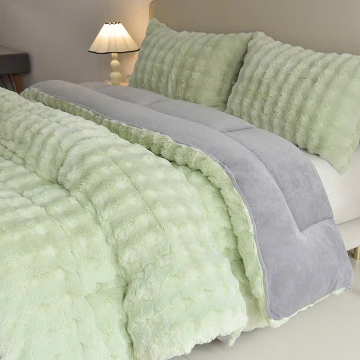Chăn lông chồn siêu nặng 4kg Memminbedding không rụng lông, bết dít hay bay màu, làm ấm nhanh - CH658
