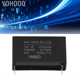 Yohooo Động cơ khởi động chạy bộ tạo xăng tụ điện cho điều hòa không khí 50/60Hz 350VAC 11UF CBB61 ABS