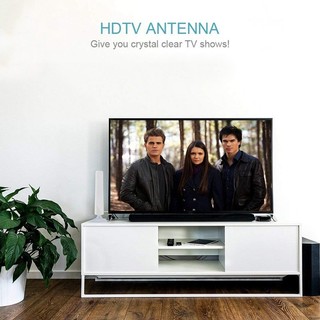 Ăng-ten HDTV kỹ thuật số trong nhà TV Bộ khuếch đại bán kính phạm vi 50 dặm DVB-T2 Bộ thu tín hiệu đĩa vệ tinh trong suốt trên không