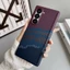 Ốp Điện Thoại Sợi Carbon Từ Tính Cho Samsung Galaxy Z Fold 5 6 7 W24 W25 Frosted Kevlar Grain Siêu Mỏng PC Chống Sốc Vỏ Bảo Vệ