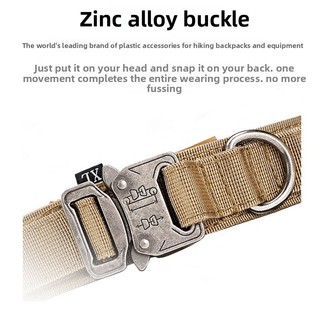 Cổ áo hợp kim chiến thuật cho chó lớn vừa Dây kéo Nylon dày