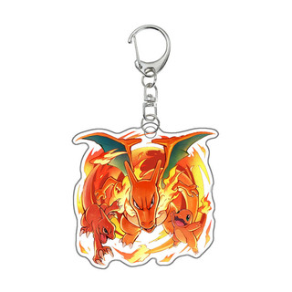 Self Created Pokemon Charmander Blastoise Gengar Venusaur Eevee Charmander Acrylic Anime Merchandise Key Ring Pendant