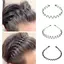 PNPIA- Kim Loại Chống Trơn Trượt Sóng Phong Cách Thể Thao Băng Đô Quấn Tóc Nam Nữ Unisex Tóc Thường Ngày Người Lớn Mũ Bé Trai Quà Tặng Thời Trang