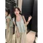Mùa hè Phong cách mới Slimer Look Short Top 2026 Sweet Age-Reducing Fungus Edge Áo sơ mi nhỏ Phong cách Hồng Kông Áo khoác ngoài đeo chéo nhỏ