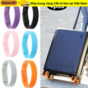 ESSENCEH Du Lịch Hành Lý Bánh Xe, Giảm Tiếng Ồn Castor Tay Hành Lý Bánh Xe Bảo Vệ Vali Bánh Xe Vỏ Bảo Vệ, Phụ Kiện Vali Trục Silicon DIY Im Lặng Bánh Xe