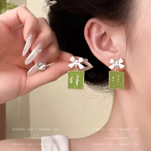 Mùa Hè Phù Hợp Với Nơ Bông Tai Nữ 2026 Phong Cách Mới Bán Chạy Bông Tai Thời Trang Cao Cấp Bán Chạy