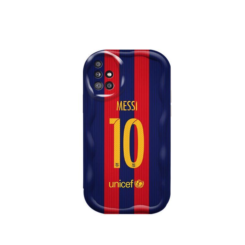 Ốp Silicon Hoạt Hình Cho Samsung A71 A51 A715F A515F A31 4G 3D Girls Vỏ Điện Thoại Mềm TPU NO.10 Bóng Đá World Cup Messi Ốp Lưng Chống Sốc