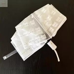 Ô dù mèo con AWNGD, Ô trong suốt mờ mở một chạm cho mèo hoạt hình, Thiết kế gấp chống nước bền bỉ Trong suốt Ô hoàn toàn tự động dành cho học sinh