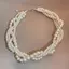 PNPIA- Twining Pearl Choker Nelaces Dành Cho Nữ Hình Học Nelaces Cưới Cô Dâu Trang Sức Phụ Kiện
