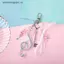 VFZ Simple Bow Note Móc khóa Túi sáng tạo Mặt dây chuyền Thích hợp cho những người đam mê âm nhạc Hiện tại Phụ kiện trang trí Bapa tinh tế OTE