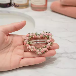 AqToCna Kẹp Tóc Hình Học Độc Đáo Trái Tim Màu Hồng Hình Hoa Cho Nữ Và Bé Gái Phụ Kiện AqToCna
