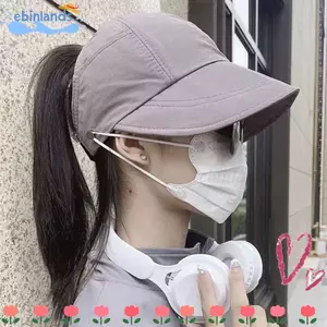 Mũ chống nắng EBINLANDS, Vành rộng Mũ ngư dân Mũ đi biển, Mũ đuôi ngựa khô nhanh thời trang Mũ xô