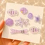 Set Charm Biển Hồng Pastel Trong Suốt Sao Biển Vỏ Sò Trái Tim Nơ Dễ Thương Phụ Kiện Trang Trí Dép Sandal