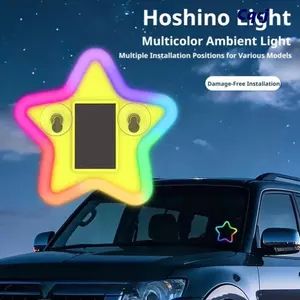 Đèn LED CQCJ, Đèn khí quyển ô tô bằng nhựa đa năng, Cảm biến thông minh chạy bằng đèn nội thất ô tô Trang trí tự động