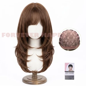 Tóc Giả Thẳng Chịu Nhiệt 65cm Với Nổ Tự Nhiên Phong Cách Gothic Tổng Hợp Full Cap