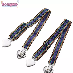 Dây đeo vai đồ lót BORAGETE, Dây đeo ngực chống trượt chữ phong cách dân tộc, Phụ kiện áo ngực co giãn có thể tháo rời thời trang