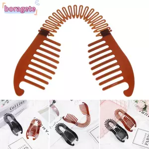 BORAGETE Chuối Kẹp Co Giãn Dụng Cụ Giữ Tóc Mũ Bò Cạp Loại