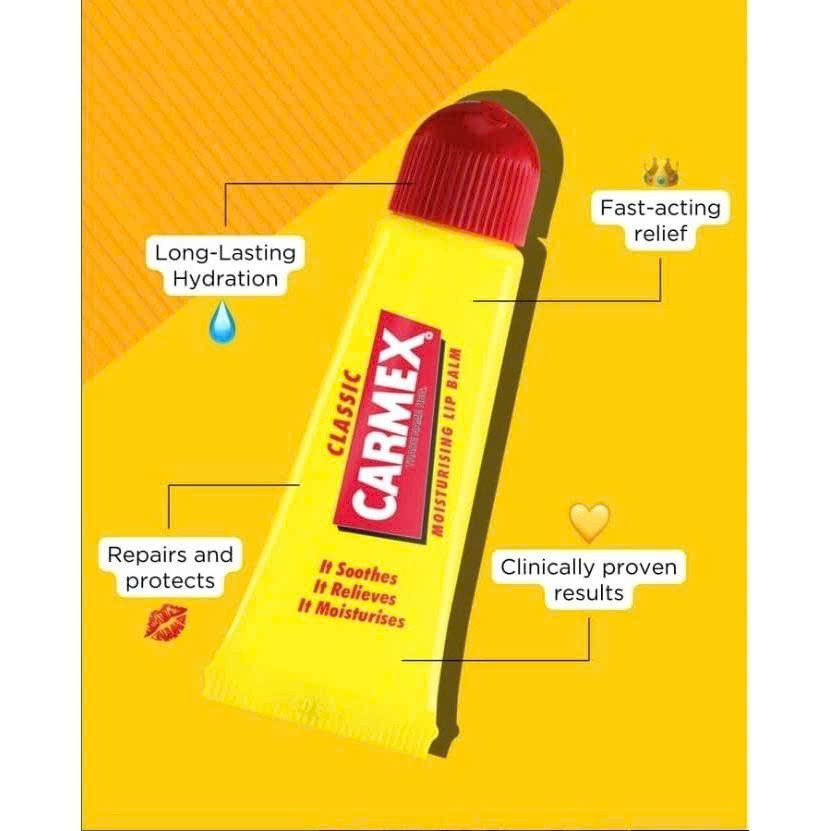 Son dưỡng môi Carmex Classic Moisturising Lip Balm Tube 10g