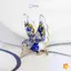 Thời Trang Sáng Tạo Kim Cương Giả Hummingbird Thổ Cẩm Dành Cho Nữ Quần Áo Áo Áo Phụ Kiện Quà Tặng Mới
