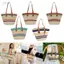 Túi Tote Jfory dành cho nữ Túi xách dệt Satchel Boho để đi du lịch mùa xuân