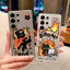 "Rock cat" "Boom cat" Vỏ điện thoại nam châm mỏng cho Samsung S26 Ultra S25 Ultar S24U S23U A17 A16 / Mềm / Micro Frosted / Chống trầy xước / Chống vân tay / Vỏ Samsung