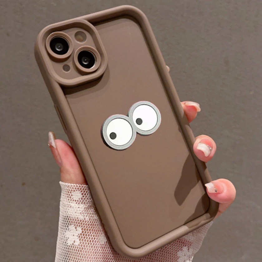 3D Little Briquettes Elf Phim Hoạt Hình Búp Bê Ốp điện thoại Tương Thích Cho MOTOROLA Moto G05 G06 E15 G86 Power Edge 60 70 Pro Fusion Plus Dễ Thương Mềm Mại Mắt Thiên Thần Chống Sốc Ốp điện thoại