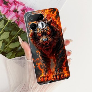 Dành Cho Realme 16T 5G Ốp Lưng RMX5268 Thời Trang Thoáng Mát Rồng Sư Tử Hổ Trong Suốt Silicon Mềm Ốp lưng Cho Realme 16 5G RMX5151 Vỏ