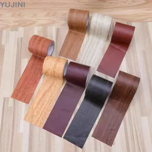 Băng sửa chữa nội thất YUJUNI 5M / cuộn, Nhãn dán cải tạo sàn chống nấm mốc tự dính, Đề can cửa hạt gỗ thực tế chống thấm nước chất lượng cao Trang trí nhà cửa
