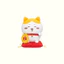 Chiikawa Hachiware Plushie Maneki Neko Sang Trọng Búp Bê May Mắn Mèo Đồ Chơi Nhồi Bông
