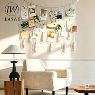 JIANWU Vintage Nhà Sống Ánh Sáng Vật Liệu Cảnh Quan Cắt Dán Thêu Sò PET Miếng Dán Sáng Tạo DIY Tạp Chí Văn Phòng Phẩm