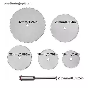 VFZ 6 Cái / bộ Đĩa Cắt Kim Loại Lát Thép Không Gỉ Với 1 Chân Đế Cho Dụng Cụ Xoay 16 18 22 25 32 Mm Đĩa Cắt Dụng Cụ Cầm Tay OTE