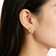 Phong cách thiết kế, khí chất, bông tai / vòng cổ mạ vàng dành cho nữ Zircon