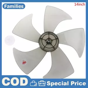 Quạt 5 lá bằng nhựa 14 Inch có nắp đai ốc Quạt des cho quạt bệt