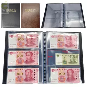 Bộ sưu tập tiền giấy ROLY, Album sưu tập tiền tệ thế giới bằng da chống thấm nước, Tờ lá rời Bảo vệ tiền giấy Bộ sưu tập album tái sử dụng Túi sưu tập tiền
