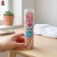 Dây buộc tóc Khăn thun Scrunchies màu kẹo cho nữ Hộp 100 chiếc