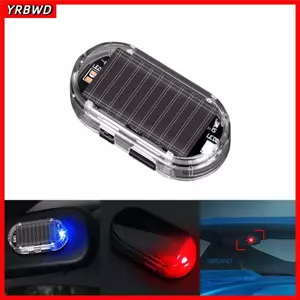 Đèn an ninh ô tô YRBWD, Đèn an ninh giả ô tô chống trộm chạy bằng điện, Cảnh báo không dây mô phỏng Báo động giả mô phỏng Đèn cảnh báo chống trộm