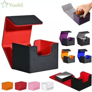 Hộp đựng thẻ giao dịch MTG YUUKII Game, Hộp đựng thẻ giao dịch dung lượng lớn chống bụi, Thẻ trò chơi sưu tập PU 100 +