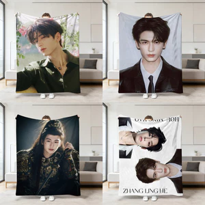 In Kỹ Thuật Số Ngôi Sao Hàng Hóa Zhang Linghe Flannel Chăn Bốn Mùa Đa Năng Nghỉ Trưa Văn Phòng Chăn Sofa Chăn26062203