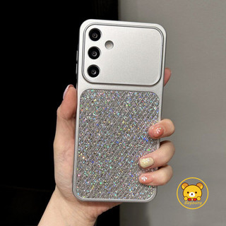 Ốp Điện Thoại Lấp Lánh Sang Trọng Cho Samsung Galaxy A37 A27 A17 A36 A35 A34 A33 A32 A26 A25 A24 A23 A54 A53 A52S A16 A15 A14 5G 4G Vỏ Mềm Chống Sốc Sáng Dễ Thương Đơn Giản