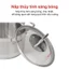 Nồi inox 3 đáy nắp kiếng 30cm Happy Cook NC-30G- Dùng tất cả loại bếp - Bảo Hành 6 Tháng