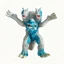 Garubelos Cao su mềm Quái vật Garubus Lớn Vũ trụ Chó hoang Demon Alien Chiều cao hiếm 14cm