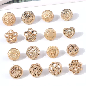 Kim Loại Màu Giữ Áo Sơ Mi Nút Quần Áo Nữ Cardigan Kim Loại Phù Hợp Với Nút Anh 6.23 IBJD